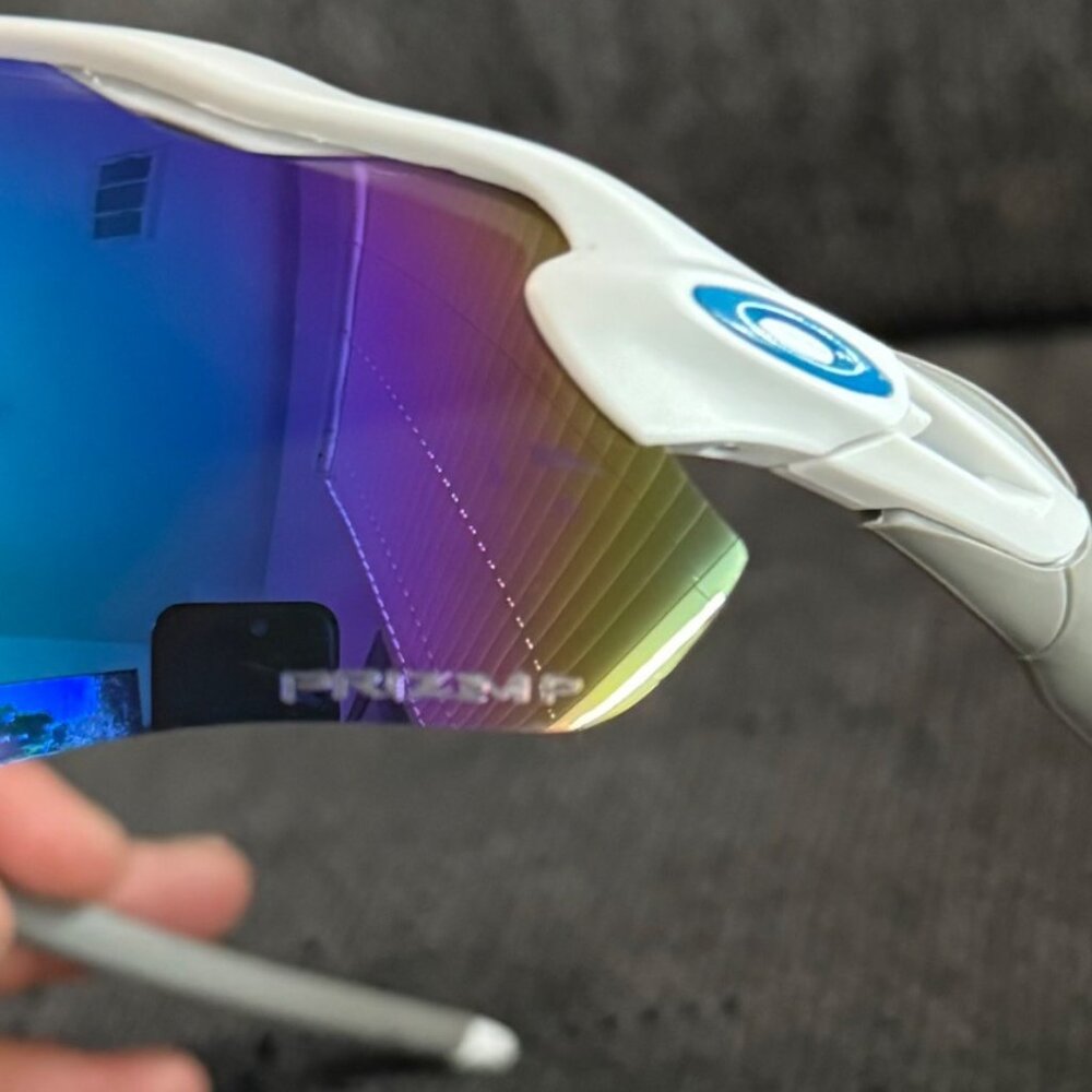 Oakley Radar EV PRIZM Polarized Blue OO9208 White-Gray Frame - Picture 9 of 9